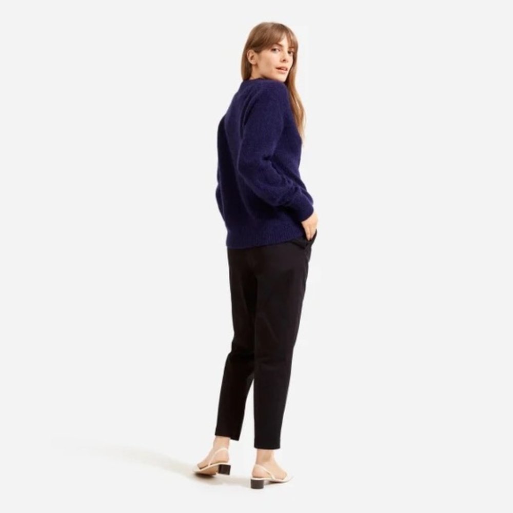 Everlane The Alpaca Crew - Heathered Cobalt - Picture 9 of 10
